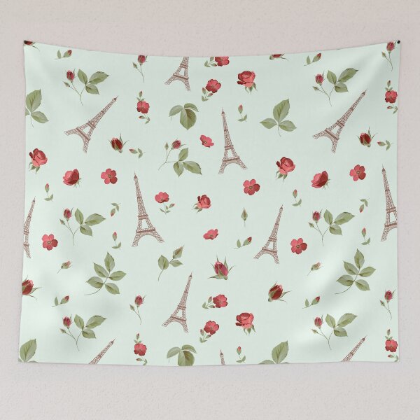 Item preview, Paris Eiffel Tower Romantic French Roses designed and sold by BluePlanet.