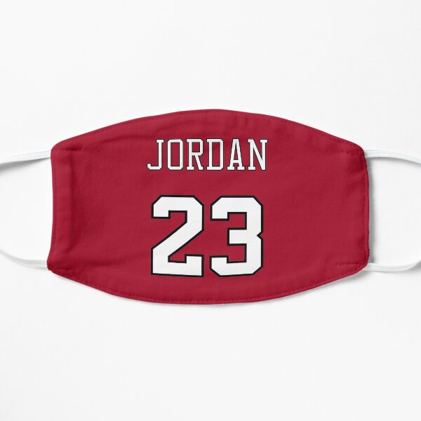 Michael Jordan 23 Name and Number Chicago Bulls Red and White Mask