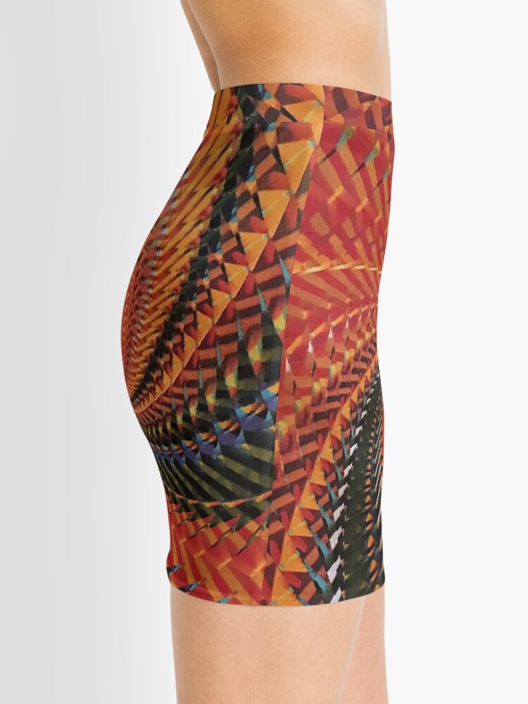 Alternate view of Spiral Scream DNA Mini Skirt