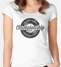 Championship Vinyl (worn look) Women's Fitted Scoop T-Shirt