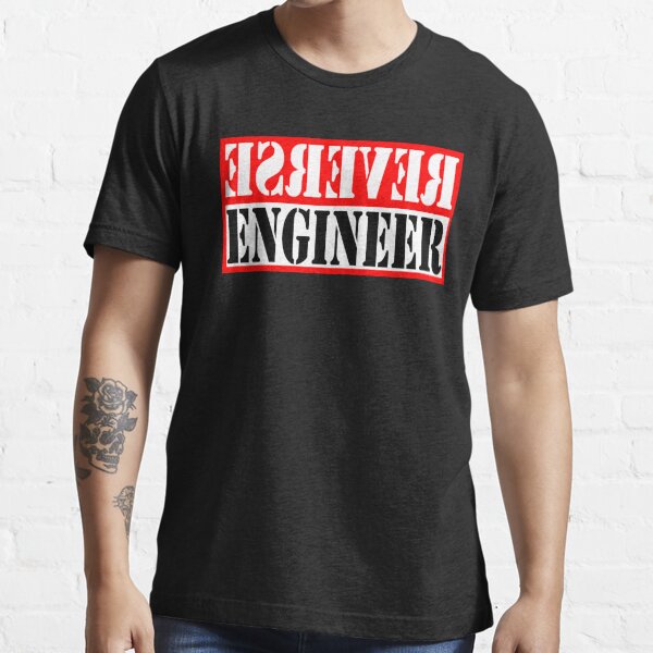 Reverse Engineer Red on black Essential T-Shirt