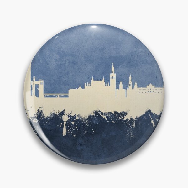 Item preview, Sevilla Spain Skyline designed and sold by ArtPrints.