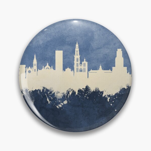 Item preview, Antwerp Belgium Skyline designed and sold by ArtPrints.