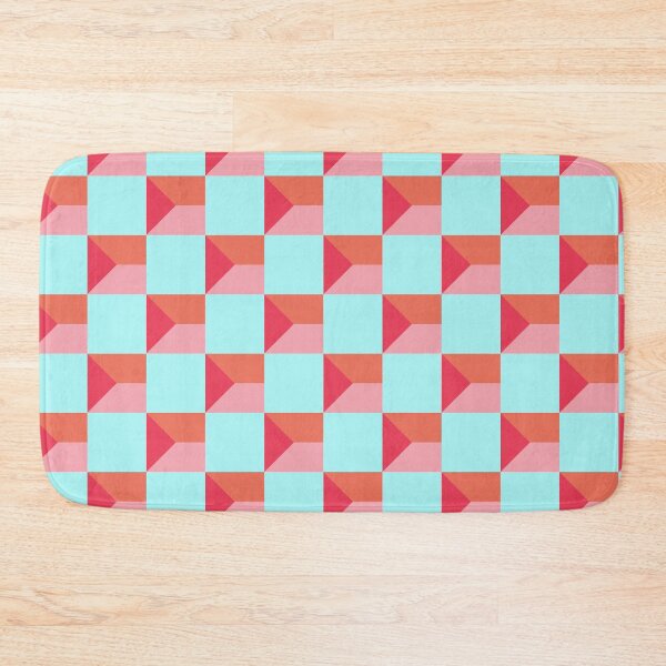 Item preview, Rectangles Geometry Pattern Art Illusion 3D Red Blue Gift designed and sold by Style4You24.