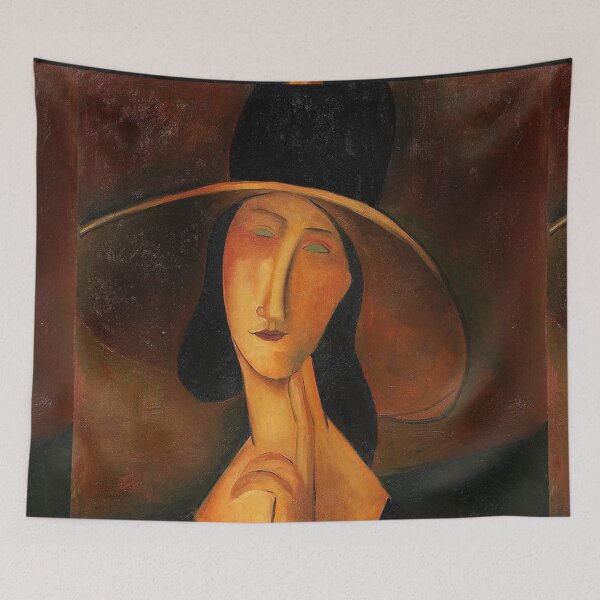 Item preview, Vintage Portrait painting by  Amedeo Modigliani (Italian, Livorno 1884–1920 Paris) designed and sold by Vintage Designs +.