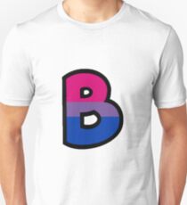 LGBT Alphabet - B (Bisexual) Unisex T-Shirt