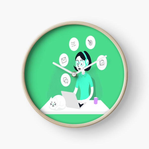 Remote working Clock