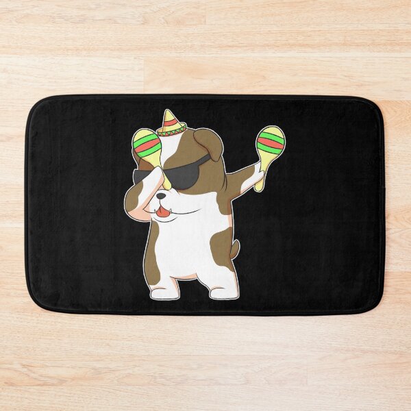 Item preview, Dabbing Bulldog In Sombrero With Maracas Fiesta designed and sold by fatamyfan1.