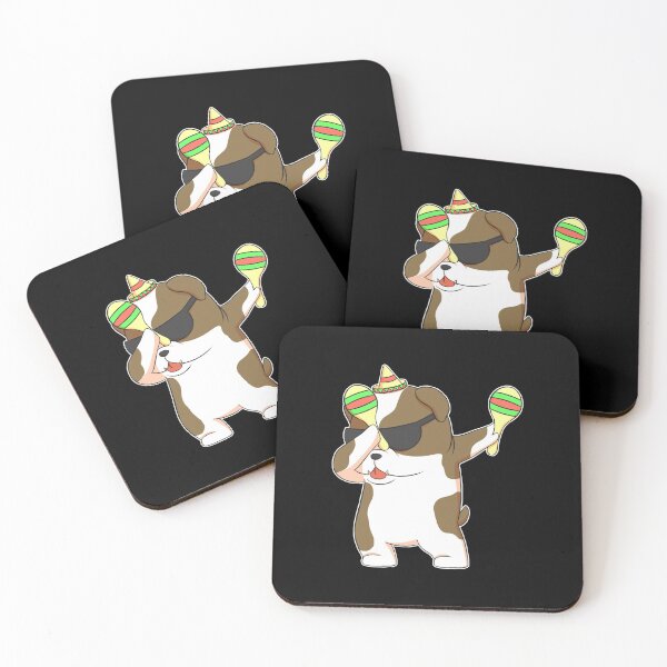 Item preview, Dabbing Bulldog In Sombrero With Maracas Fiesta designed and sold by fatamyfan1.