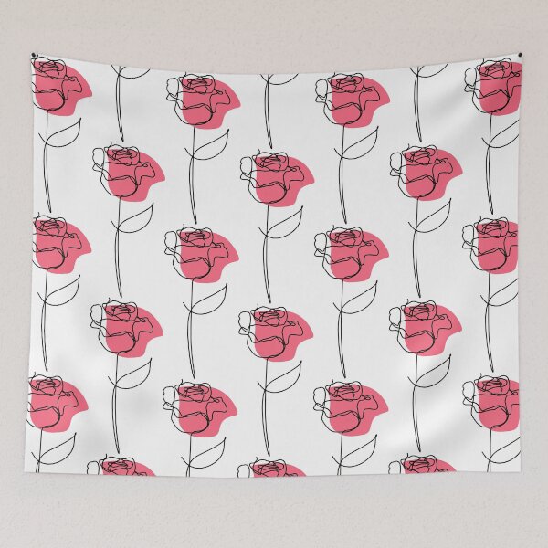 Item preview, Rose art line drawing  designed and sold by nikolagg.