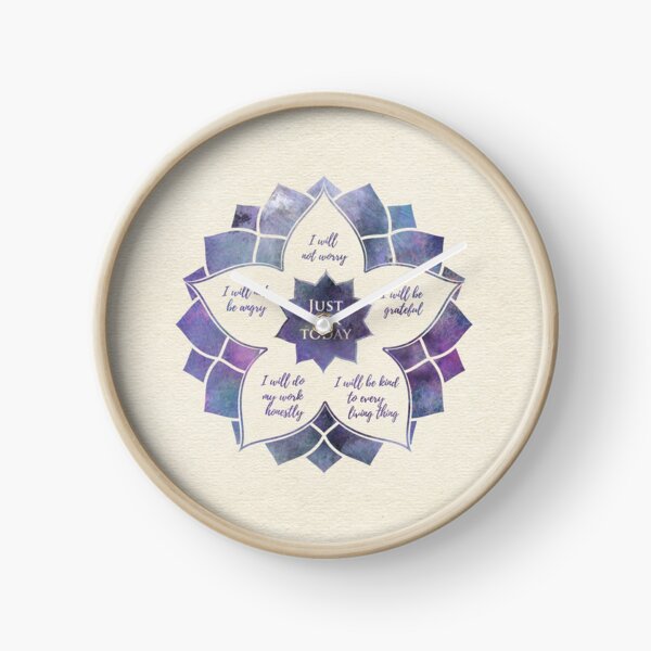Reiki Principles - Reiki Precepts Clock