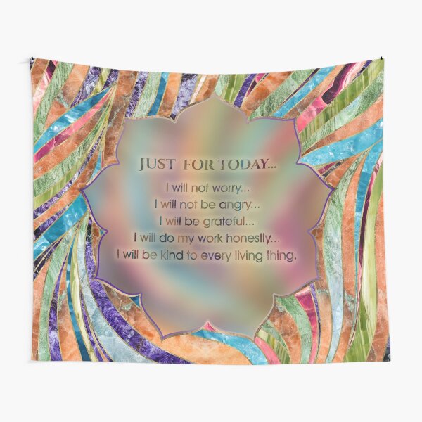 Reiki Principles - Reiki Precepts Tapestry