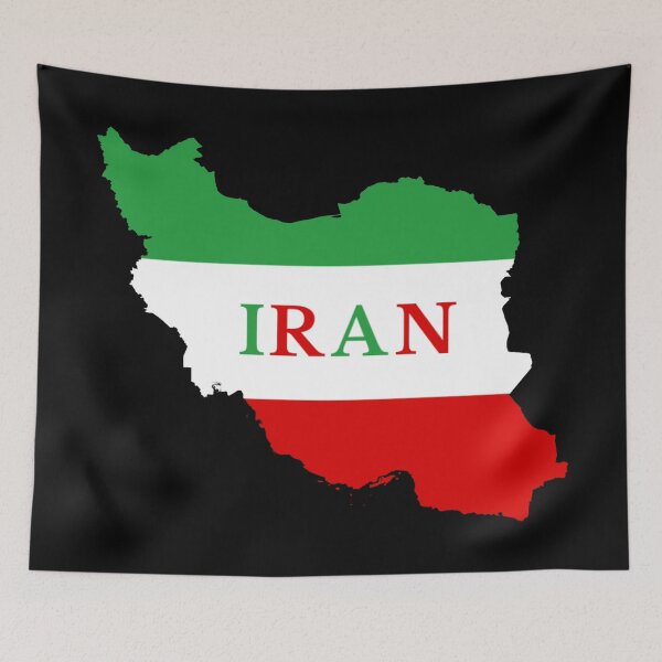 Item preview, Iran Flag Map designed and sold by marosharaf.