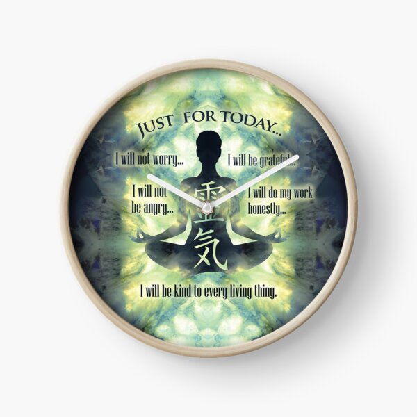 Principios de Reiki - Preceptos de Reiki Reloj