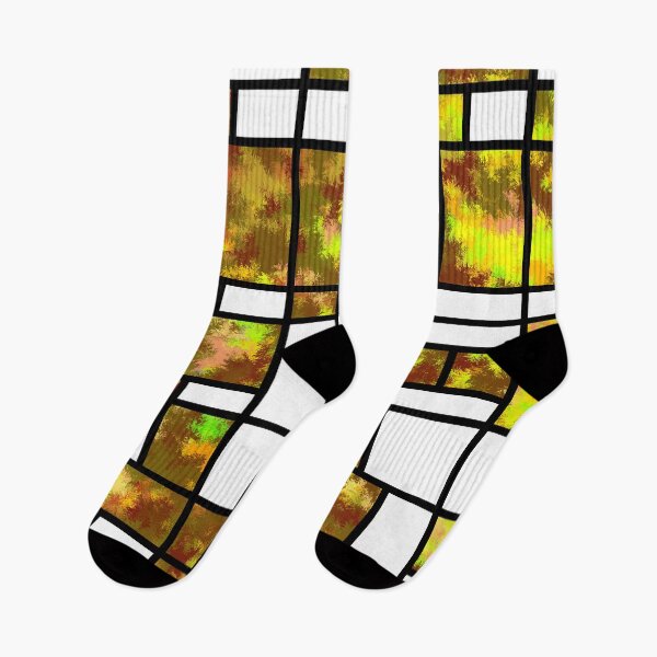 Item preview, Modern Art Autumn Style Grid Pattern designed and sold by MarkUK97.