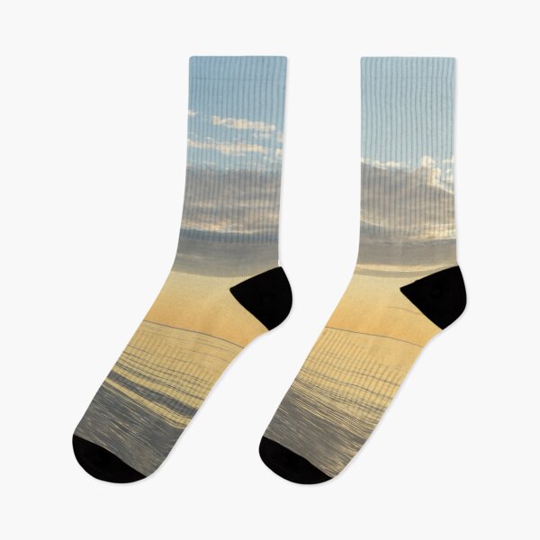 Item preview, Early Morning Glory - Beautiful Bands of Blue Yellow and Gray designed and sold by Georgia Mizuleva.