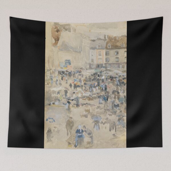 Item preview, Variations in Violet and Gray — Market Place, Dieppe designed and sold by Tizeru.