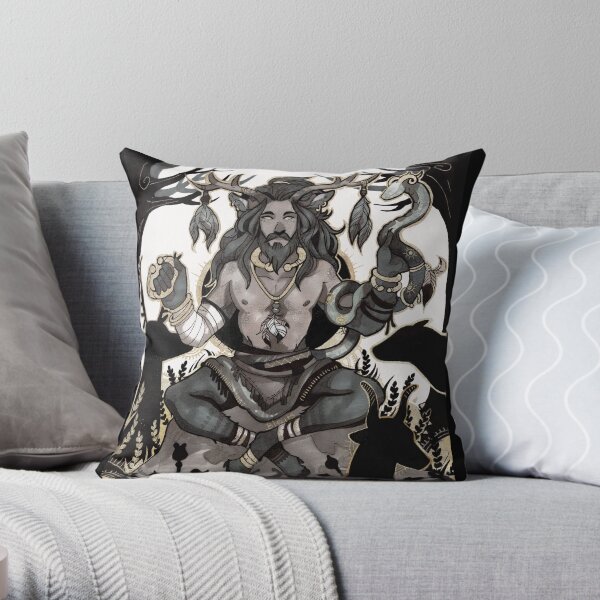 CERNUNNOS Throw Pillow