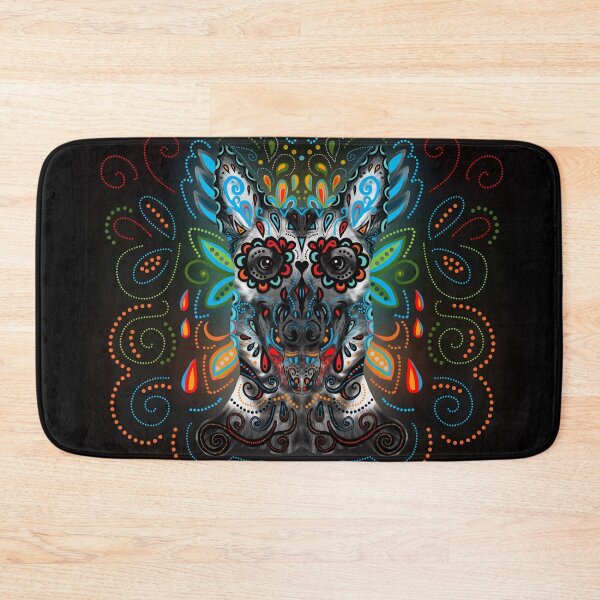 Item preview, Belgian Malinois - Sugar Skull designed and sold by k9printart.