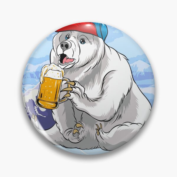 Item preview, PolarBear - Polarbear is drinking Beer Funny Winter designed and sold by Rzelemenz.