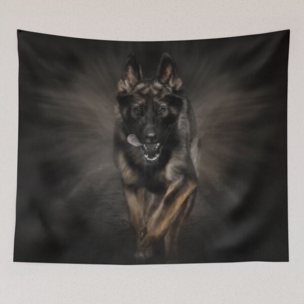 Item preview, German Shepherd Dog - Running designed and sold by k9printart.