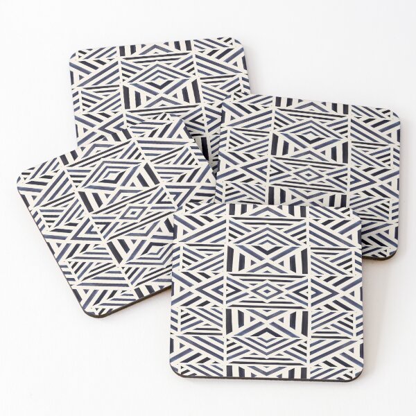 Item preview, straight abstract geometric pattern designed and sold by Omeris.