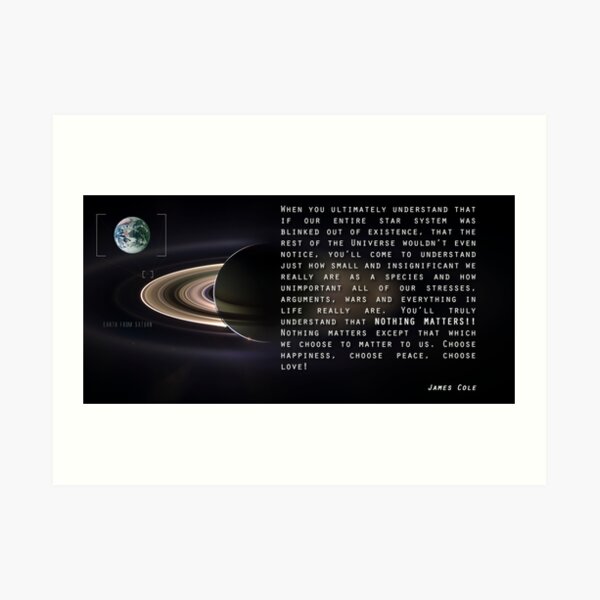 Nothing Matters Art Print