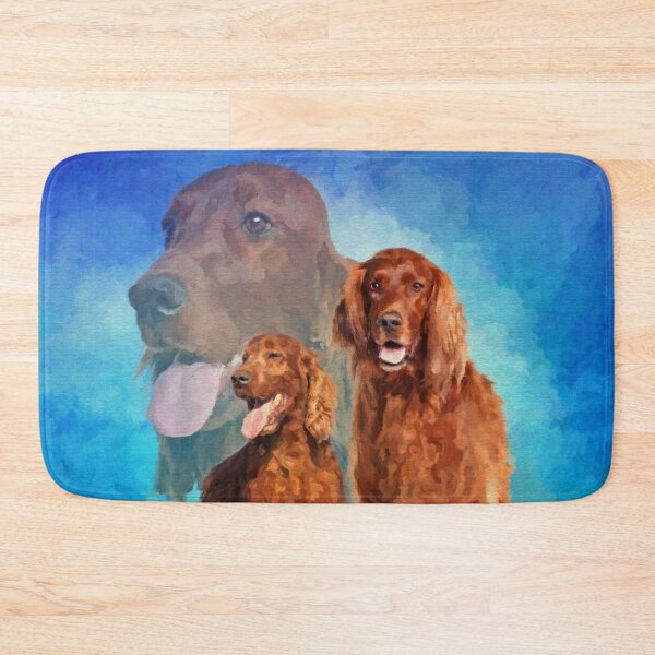 Item preview, Irish Setter Dogs collage designed and sold by k9printart.
