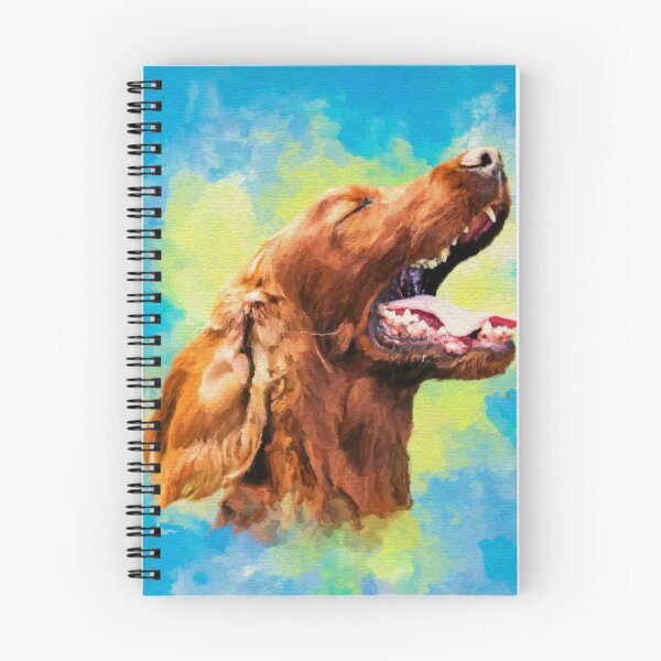 Item preview, Irish Setter - happy dog designed and sold by k9printart.