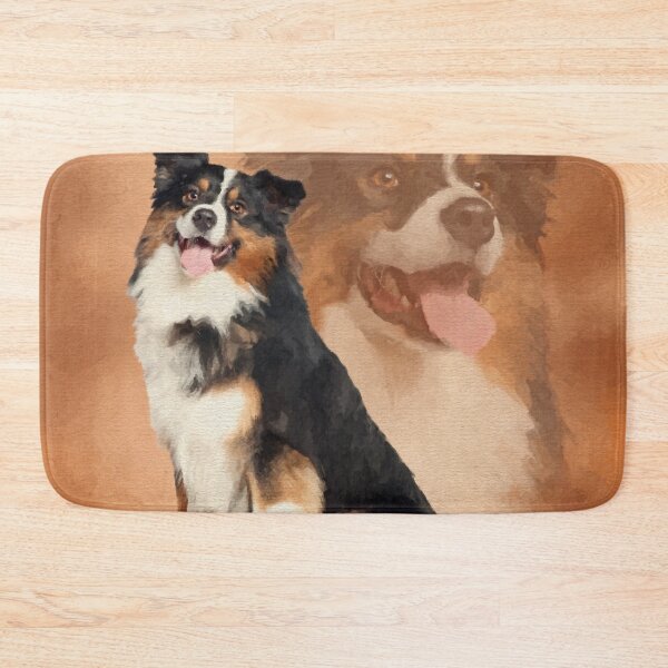 Item preview, Black tricolor Australian Shepherd - Aussie  designed and sold by k9printart.