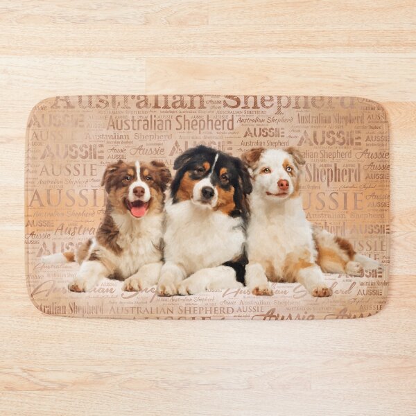 Item preview, Australian Shepherd dogs  on Word Cloud 1 designed and sold by k9printart.
