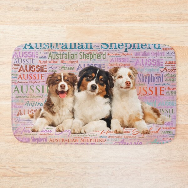 Item preview, Australian Shepherd dogs  on Word Cloud 2 designed and sold by k9printart.