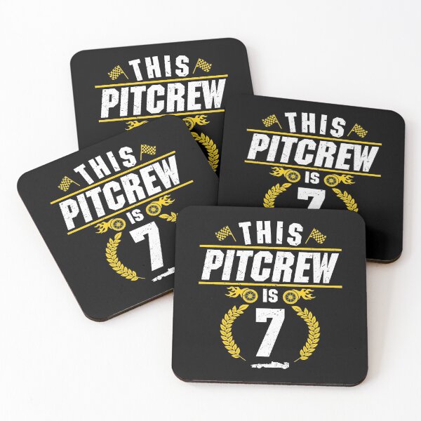Item preview, Boys Racecar Driver Birthday This Pit Crew Is 7 Racing Shirt designed and sold by Orange Pieces.