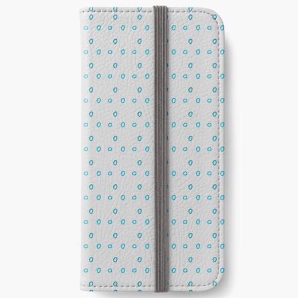 Kringelige Kringel türkis/grau iPhone Flip-Case