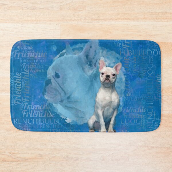 Item preview, White French Bulldog - Frenchie Dog designed and sold by k9printart.