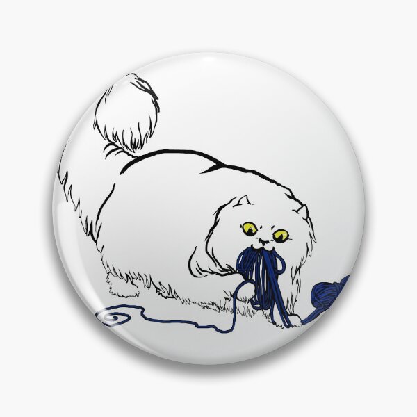 Item preview, Persian Cat with Yarn designed and sold by DilatorySloth.