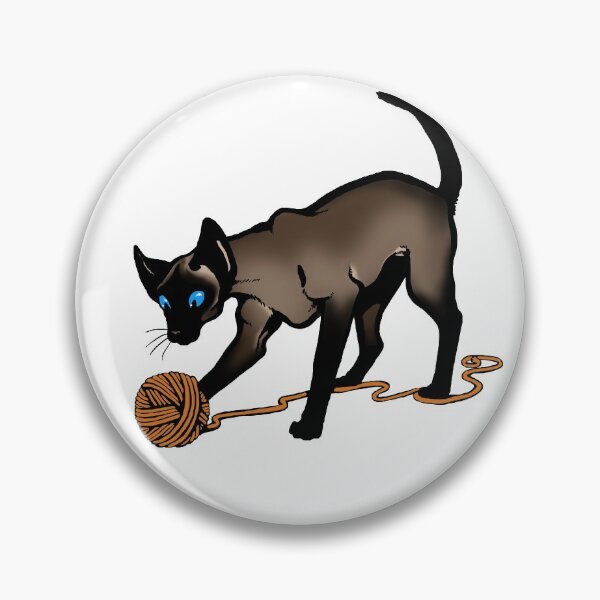 Item preview, Siamese Cat with Yarn designed and sold by DilatorySloth.