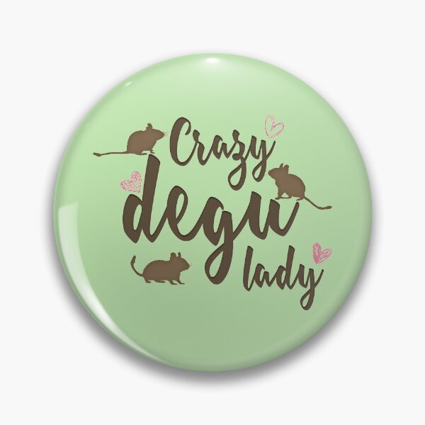 Item preview, Crazy degu lady designed and sold by RatArt Designs.