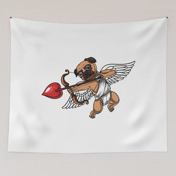 Item preview, Pug Dog Cupid  designed and sold by underheaven.