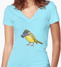 The Birds Aren't Singing Women's Fitted V-Neck T-Shirt