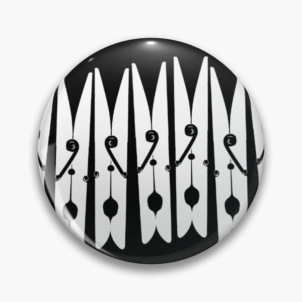 Item preview, White Clothespins on black designed and sold by DilatorySloth.