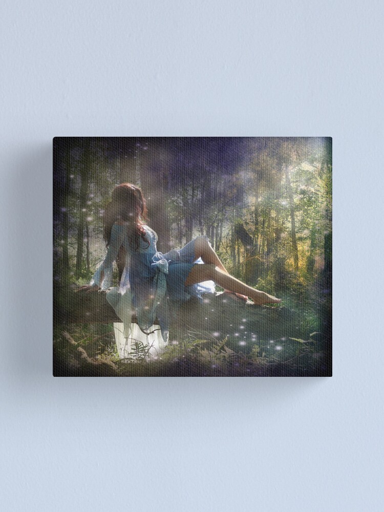 Thumbnail 1 of 3, Canvas Print, Spring Fairies  designed and sold by KatarinaSilva.