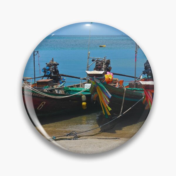 Item preview, Beautiful Boats Of Thai Islands With Lucky Flags  designed and sold by Peshi FPV.
