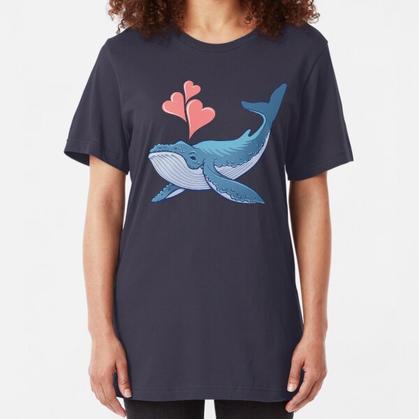 Whale Love! Slim Fit T-Shirt
