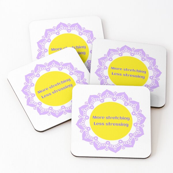 Item preview, More stretching less stressing! - Fun fitness wear designed and sold by Thread Collection.
