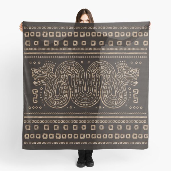 Vista previa del artículo con la obra «Serpiente de doble cabeza azteca», diseñado y vendido por Nartissima.