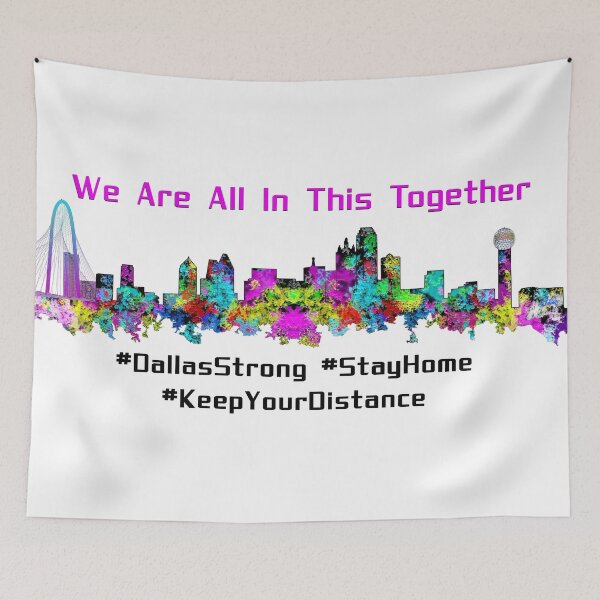 Item preview, Dallas Painted Skyline We Are All In This Together designed and sold by Warren Paul Harris.
