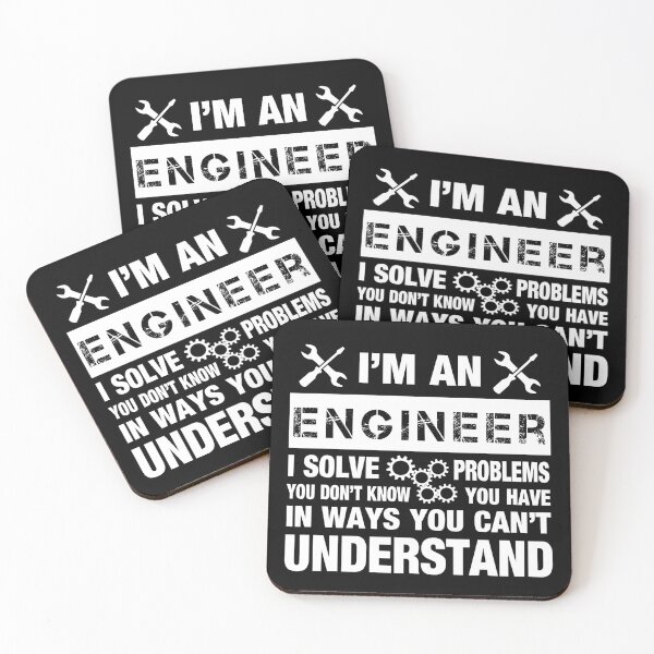 Item preview, I am an engineer - I solve problems - gift idea for engineers designed and sold by Lenny Stahl.