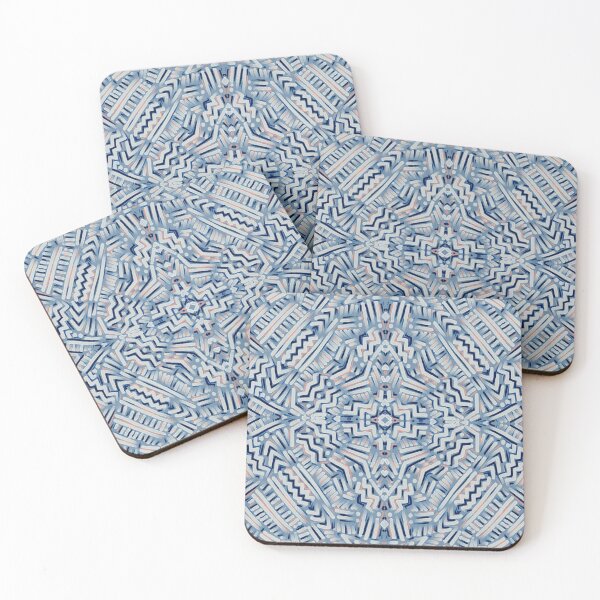 Item preview, Clandestine Watercolor brushstrokes mirrored pattern designed and sold by Jacqueline Maldonado.