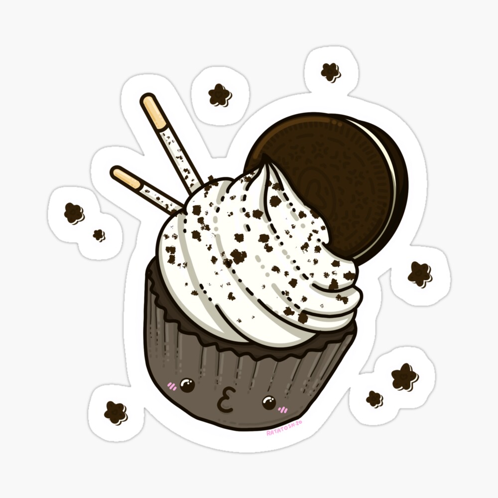 Cute cookies and cream cupcake!